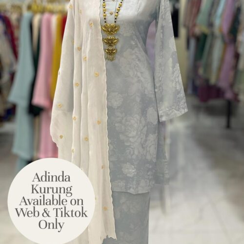 ADINDA KURUNG SOFT JACQUARD DUSTY BLUE