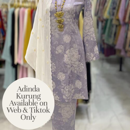 ADINDA KURUNG SOFT JACQUARD SOFT PURPLE
