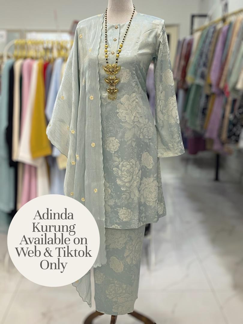 ADINDA KURUNG SOFT JACQUARD DUSTY MINT