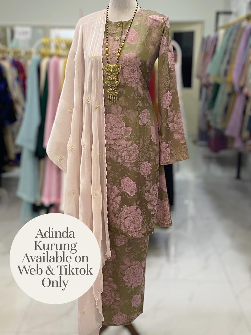 ADINDA KURUNG SOFT JACQUARD OLIVE PINK