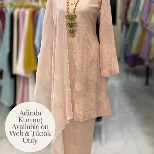 ADINDA KURUNG SOFT JACQUARD LIGHT PEACH