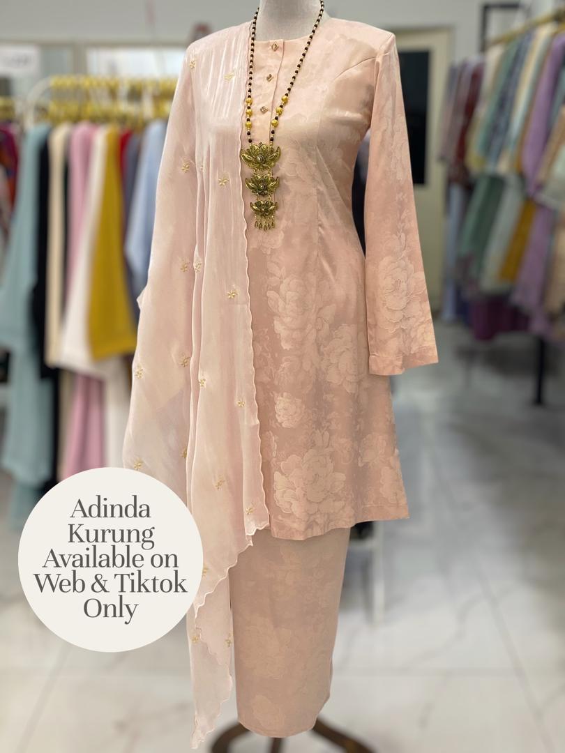 ADINDA KURUNG SOFT JACQUARD LIGHT PEACH