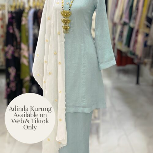 ADINDA KURUNG ORGANZA SHIMMER MINT BLUE