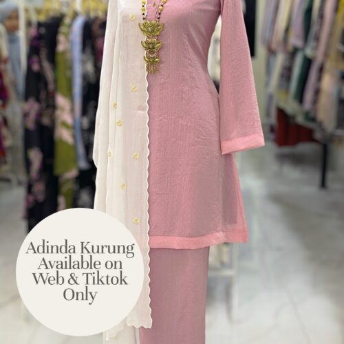 ADINDA KURUNG ORGANZA SHIMMER DUSTY PINK