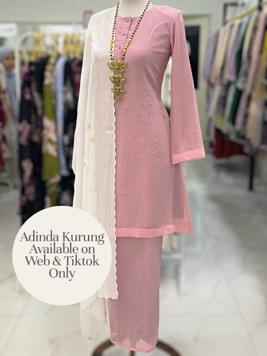 ADINDA KURUNG ORGANZA SHIMMER DUSTY PINK