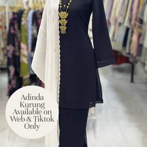 ADINDA KURUNG ORGANZA SHIMMER BLACK