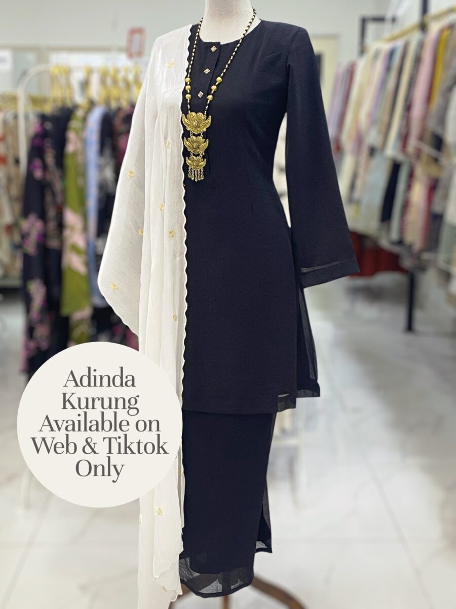 ADINDA KURUNG ORGANZA SHIMMER BLACK