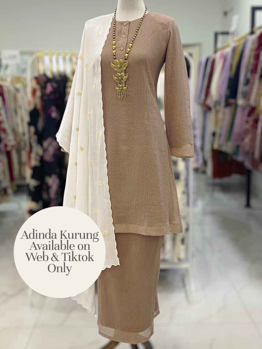 ADINDA KURUNG ORGANZA SHIMMER MOCHA