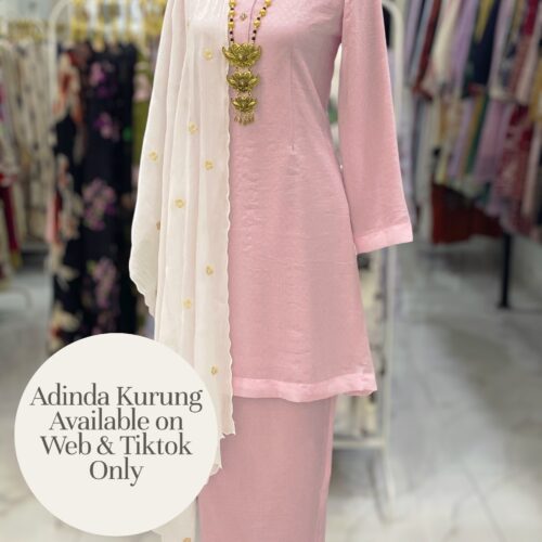 ADINDA KURUNG ORGANZA SHIMMER LIGHT PINK