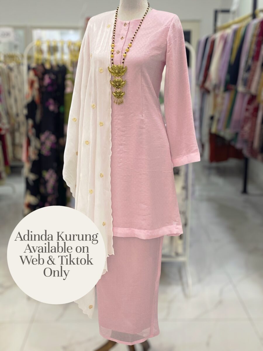 ADINDA KURUNG ORGANZA SHIMMER LIGHT PINK