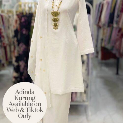 ADINDA KURUNG ORGANZA SHIMMER OFF WHITE