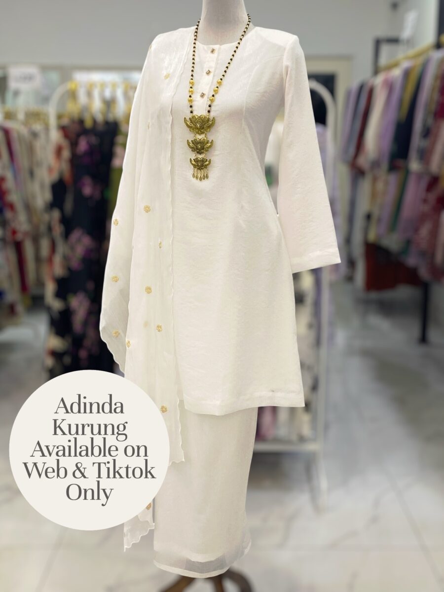 ADINDA KURUNG ORGANZA SHIMMER OFF WHITE
