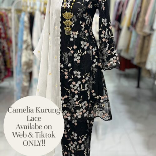 CAMELIA KURUNG PREMIUM LACE BLACK