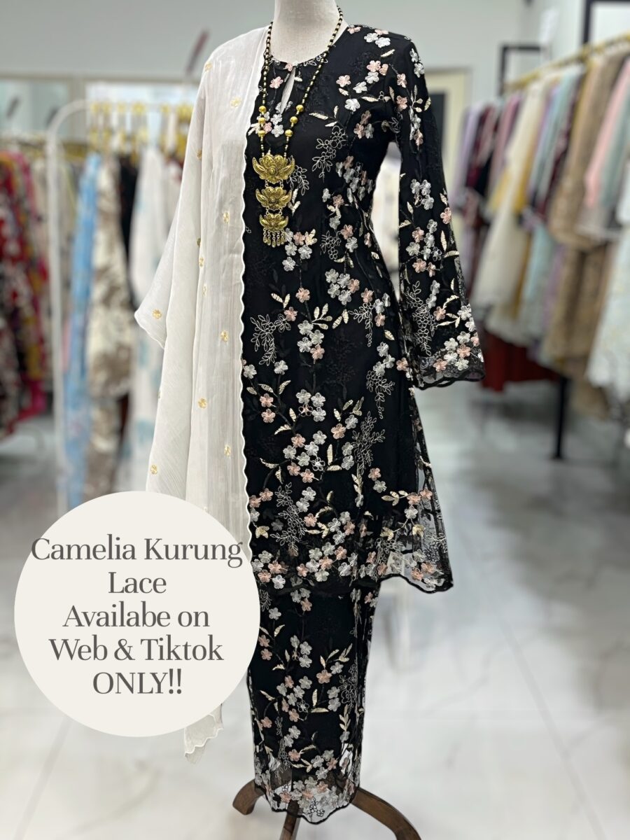 CAMELIA KURUNG PREMIUM LACE BLACK