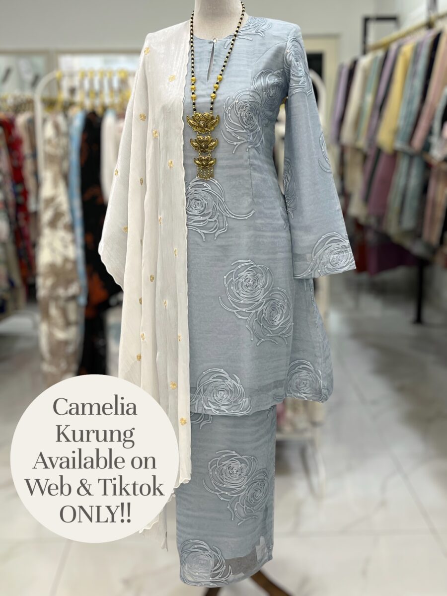 CAMELIA KURUNG MODERN SILK BLEND EMBROIDERY POWDER BLUE