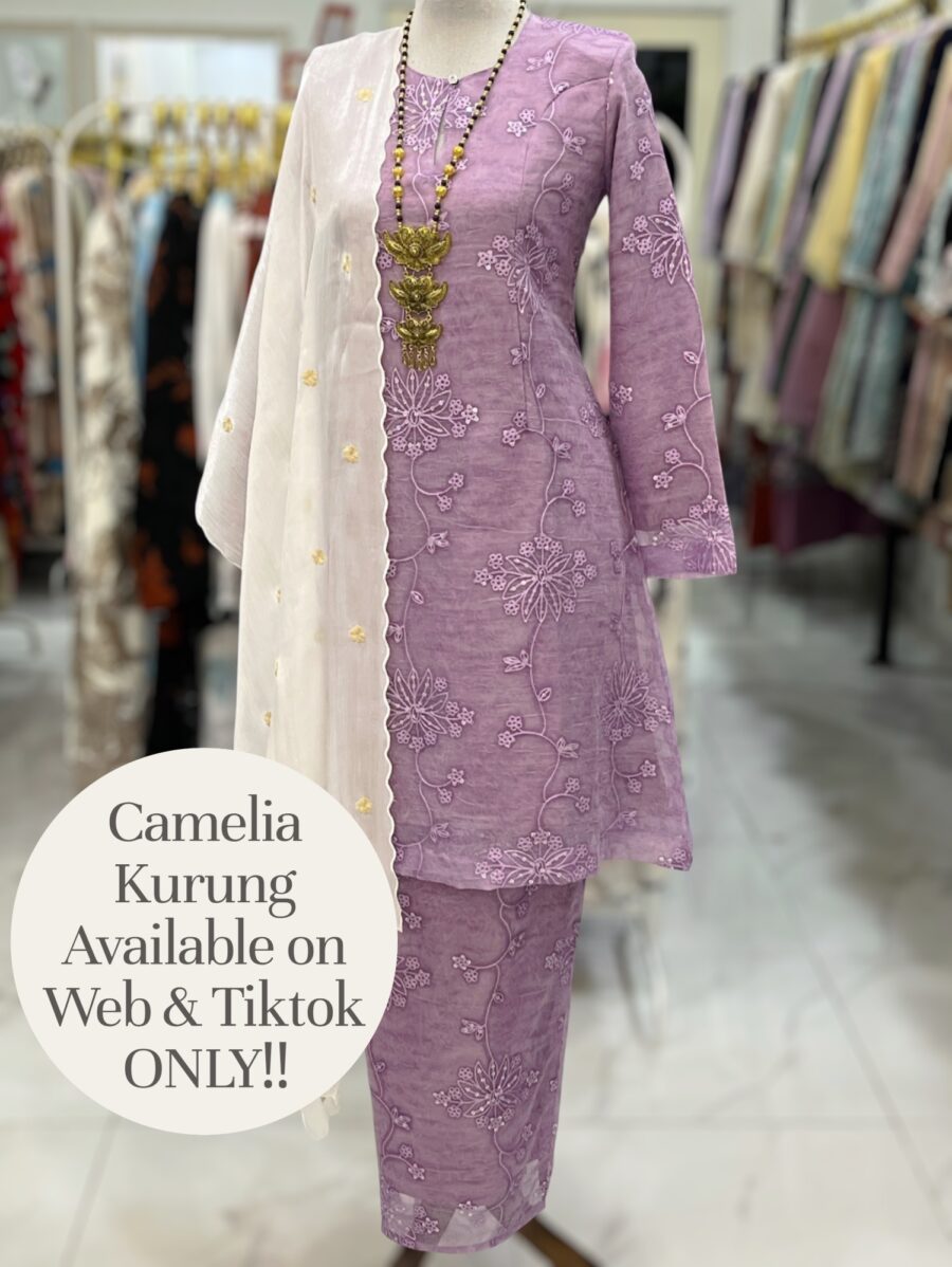 CAMELIA KURUNG MODERN SILK BLEND EMBROIDERY LILAC
