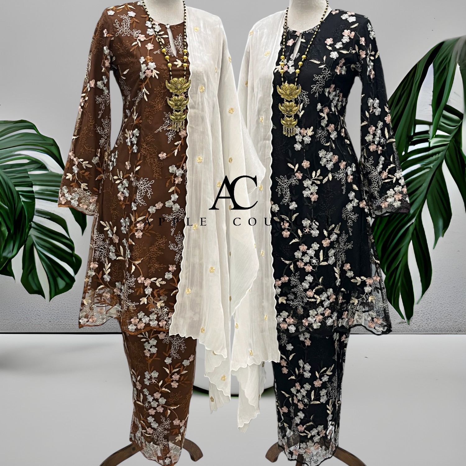 CAMELIA KURUNG PREMIUM LACE ASH PURPLE - Image 4