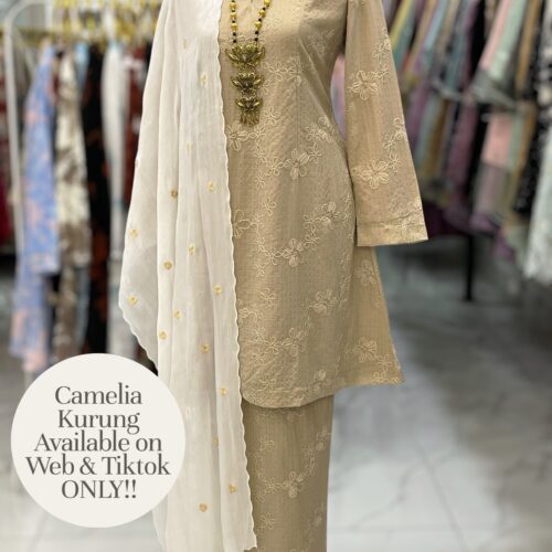 CAMELIA KURUNG MODEN SOFT COTTON NUDE