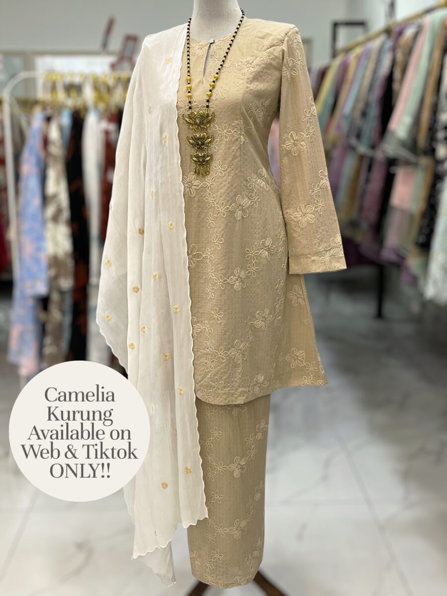 CAMELIA KURUNG MODEN SOFT COTTON NUDE