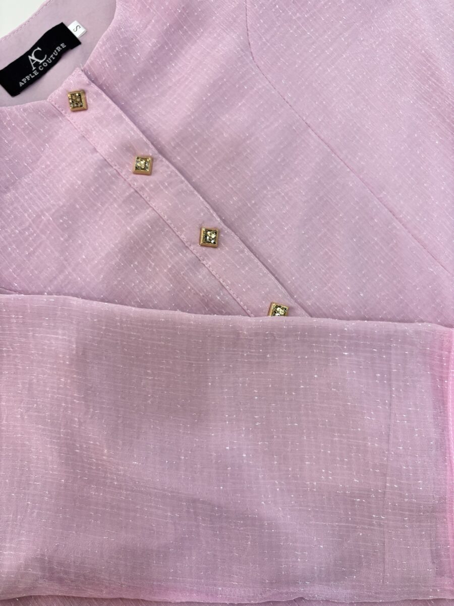 ADINDA KURUNG ORGANZA SHIMMER LIGHT PINK - Image 2