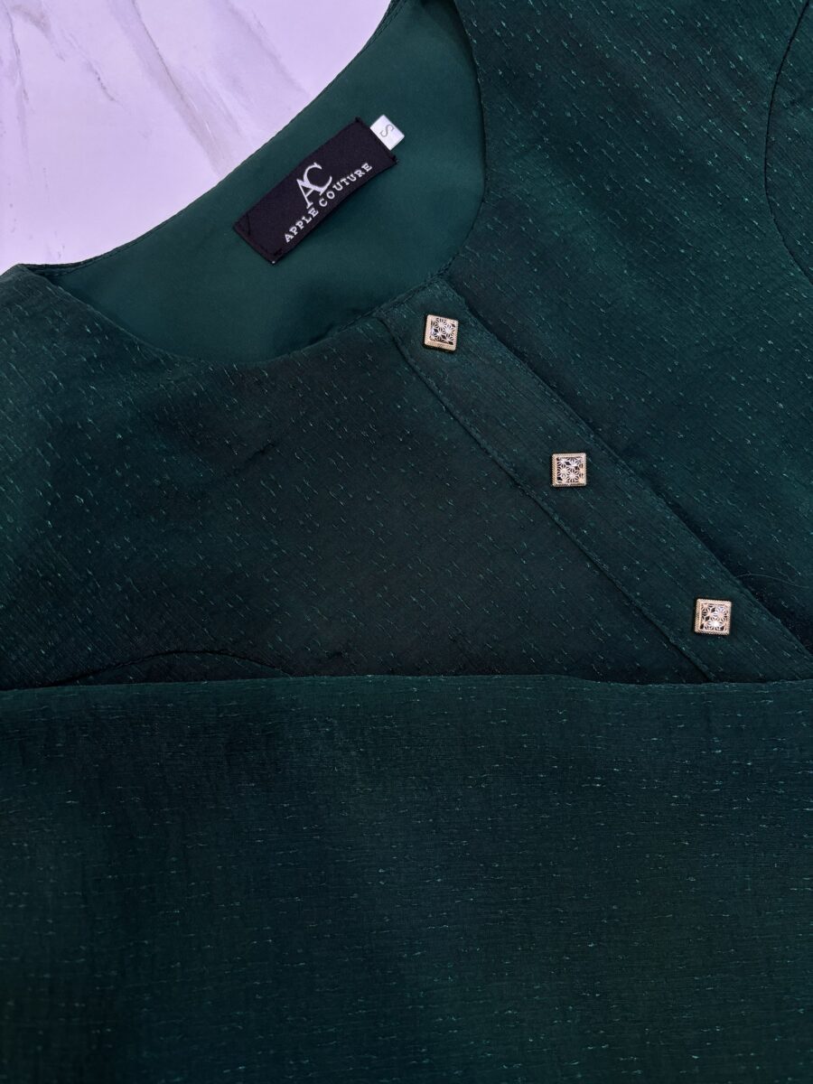 ADINDA KURUNG ORGANZA SHIMMER DARK EMERALD - Image 2