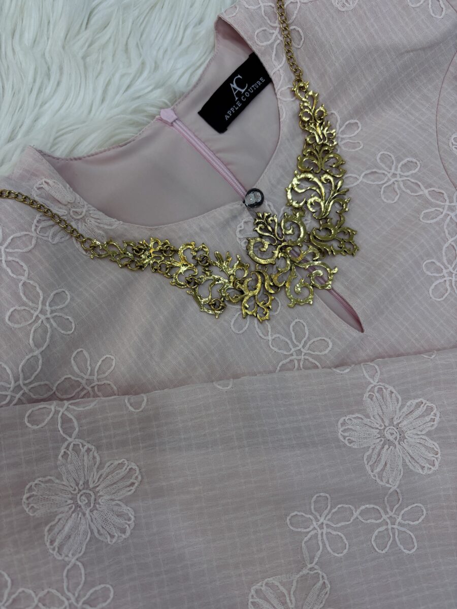 CAMELIA KURUNG MODEN SOFT COTTON SOFT PINK - Image 5