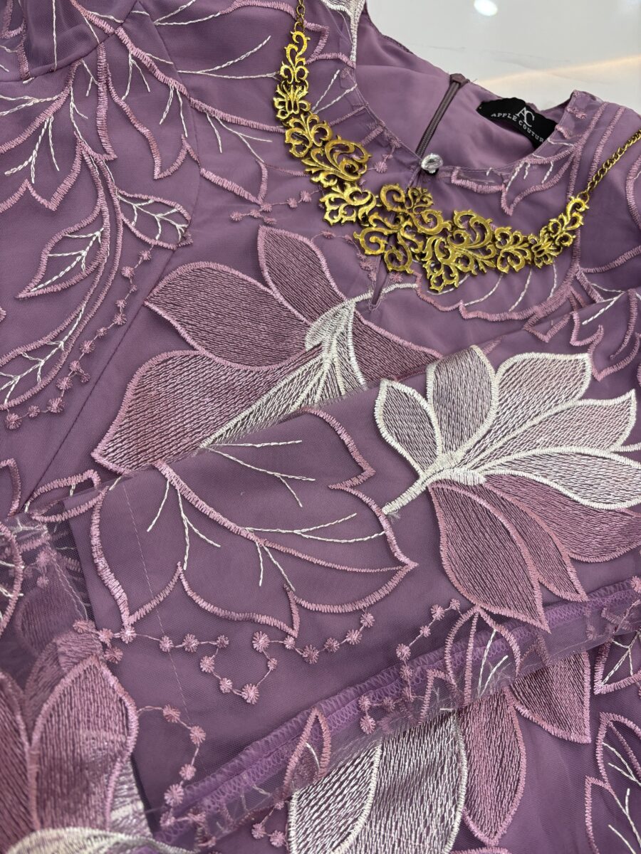 CAMELIA KURUNG PREMIUM LACE DUSTY PLUM - Image 2