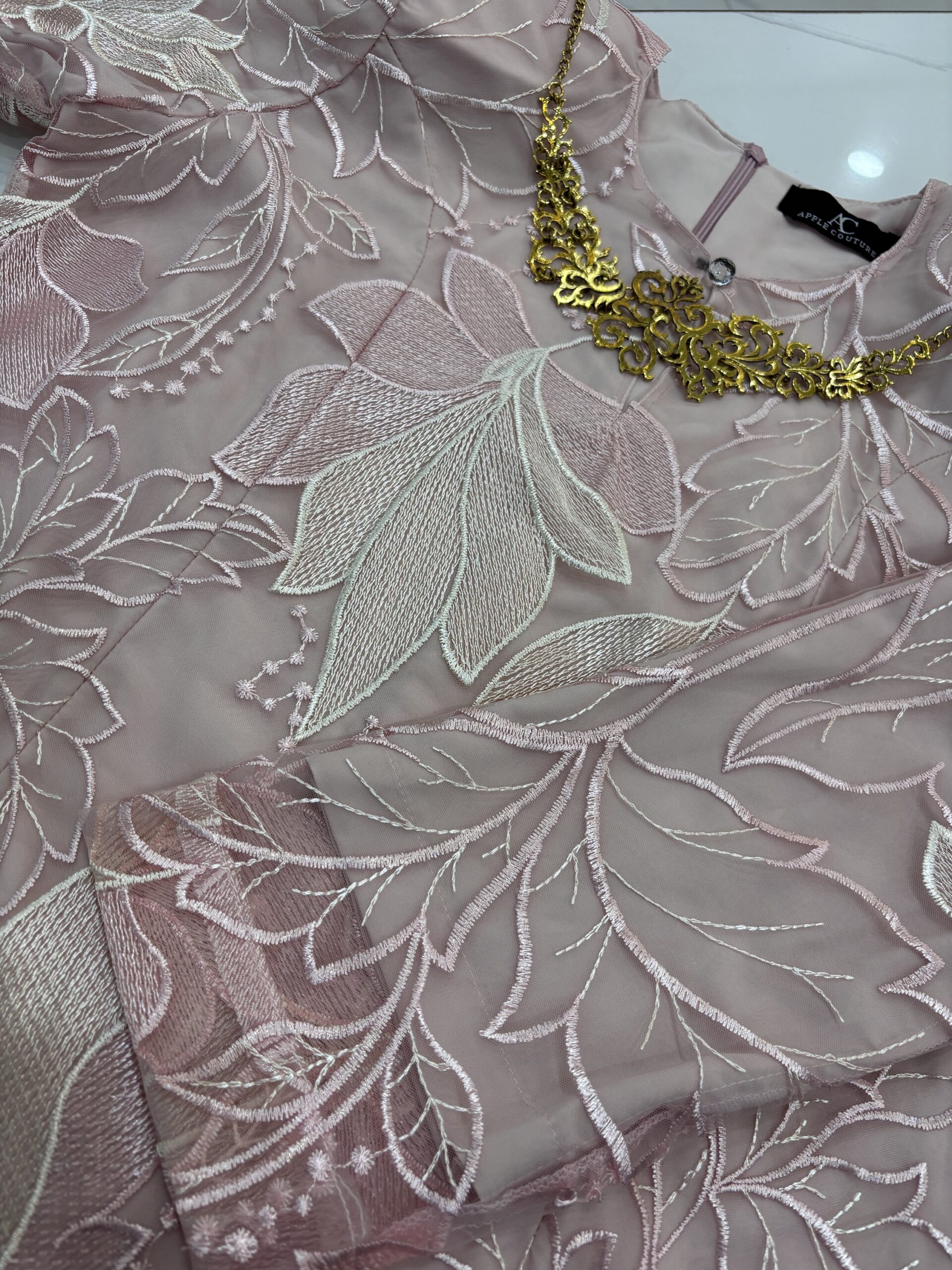 CAMELIA KURUNG PREMIUM LACE BLUSH PINK - Image 2