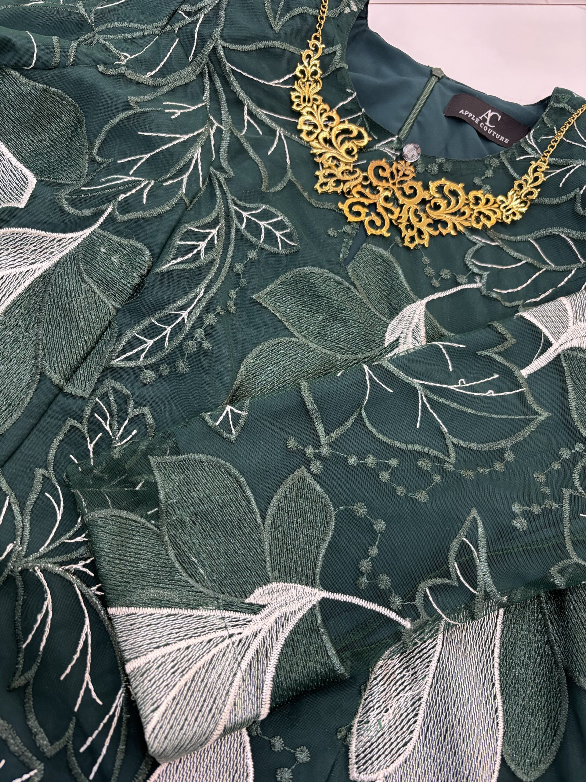 CAMELIA KURUNG PREMIUM LACE EMERALD GREEN - Image 2