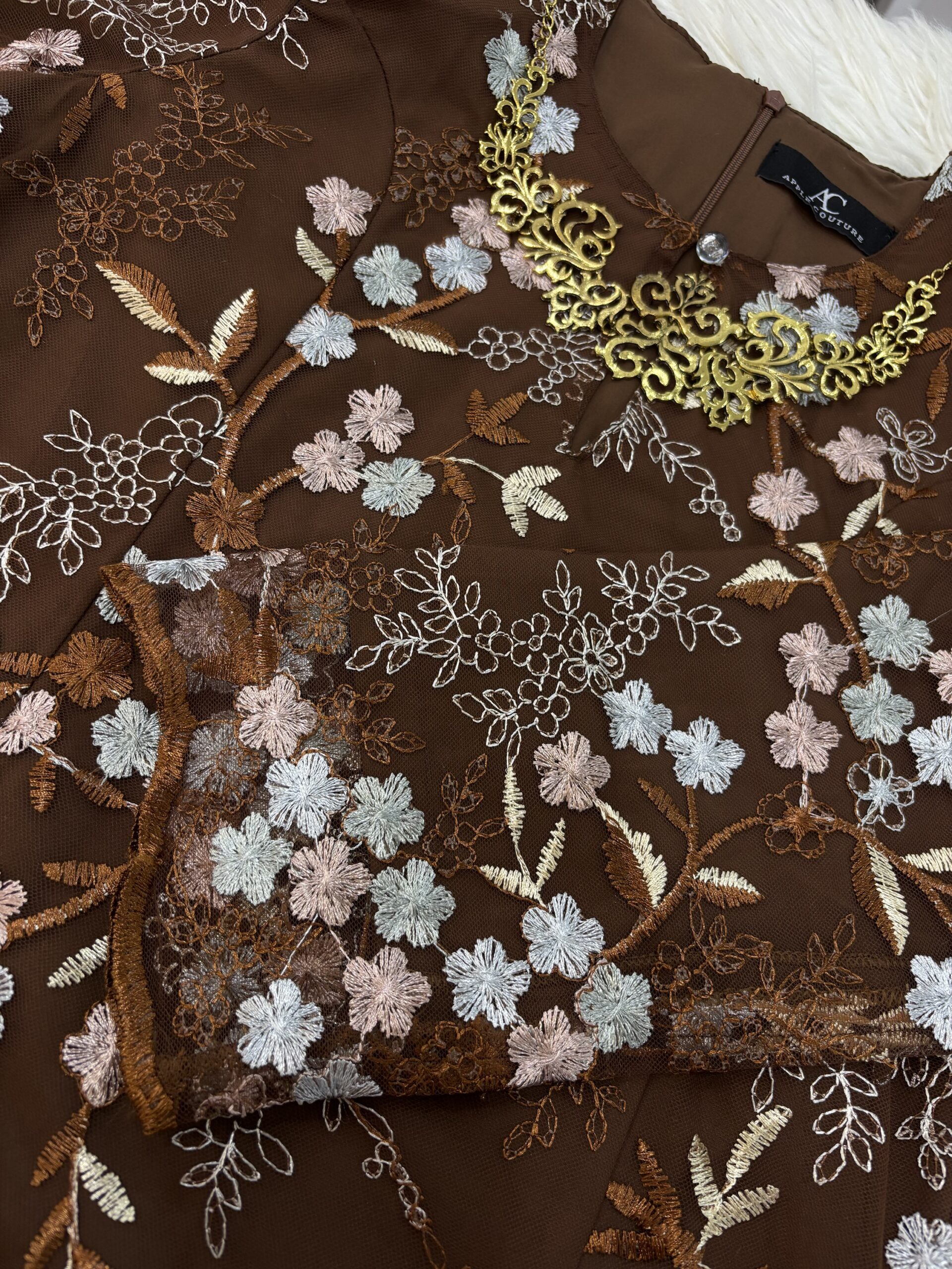 CAMELIA KURUNG PREMIUM LACE RICH BROWN - Image 2