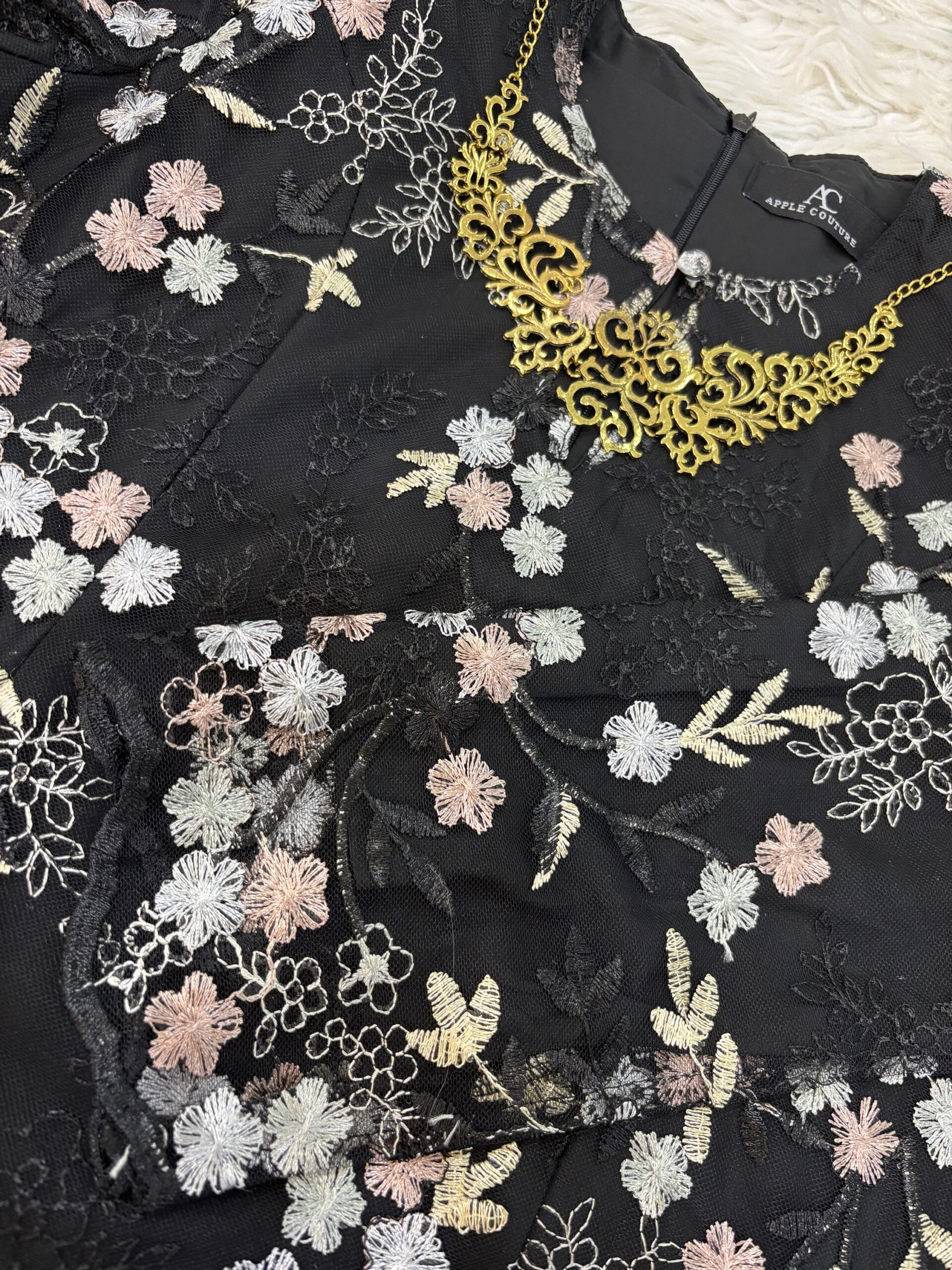 CAMELIA KURUNG PREMIUM LACE BLACK - Image 2