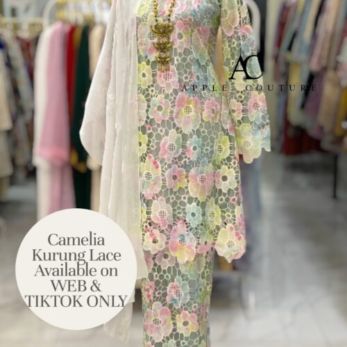 CAMELIA KURUNG MODEN SULAM LACE SAGE GREEN