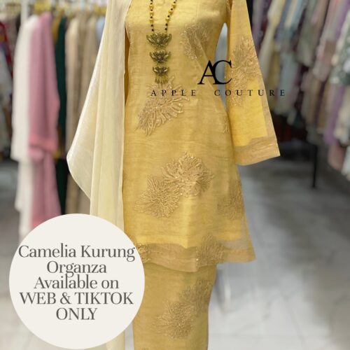 CAMELIA KURUNG MODERN SILK BLEND EMBROIDERY MELLOW YELLOW
