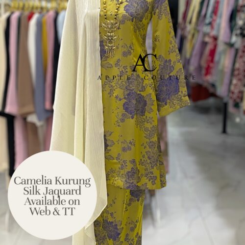 CAMELIA KURUNG SOFT JACQUARD GOLD PURPLE