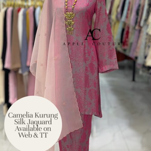 CAMELIA KURUNG SOFT JACQUARD HOT PINK