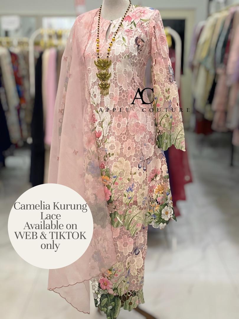 CAMELIA KURUNG MODEN SULAM LACE PINK